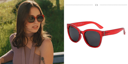 ZENOTTIC Original Thick Butterfly Frame Polarized Sunglasses for Women Chunky Uv400 Protection Shade Sun Glasses