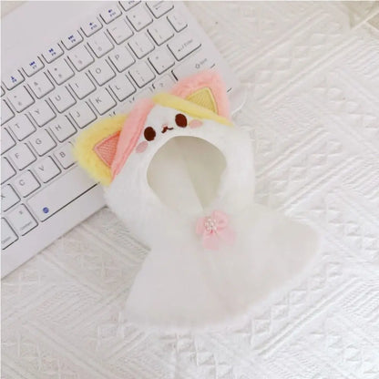 10CM Doll Plush Cloak Gift Toys Accessories Cotton Stuffed Dolls Doll Clothes Plush Outfit Replaceable Cartoon Animal Shawl
