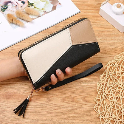 New Fashionable Japanese and Korean Large Capacity Zipper Wallet Long Wallet for Women Handheld Bag for Women