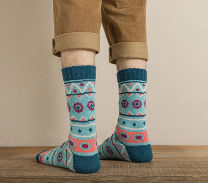 5Pairs New Design Witner Socks Thick Warm Christmas Socks Man Women Couple Socks Free Size 9022