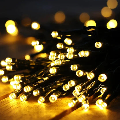 50/100 LED Solar String Light Fairy Garden Waterproof Outdoor Lamp 6V Garland for Christmas Xmas Holiday Party Home Decoration