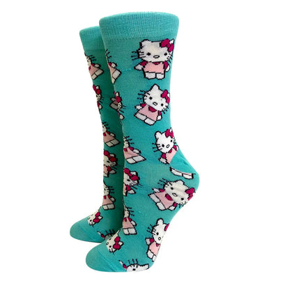 Anime New Fashion Colorful Funny Happy Casual Long Women Socks Dress Harajuku Cute cartoon Cat creative Men Socks Size 35-44