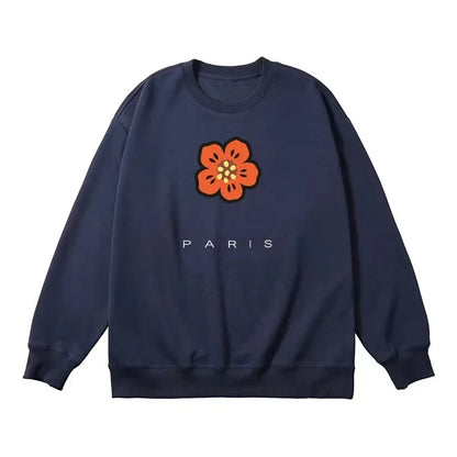 Autumn/Winter  Korean Version Best Seller Tops Cotton Hoodie Brand Flowers Printing Quality  Women Lover Long Sleeve Tracksuit
