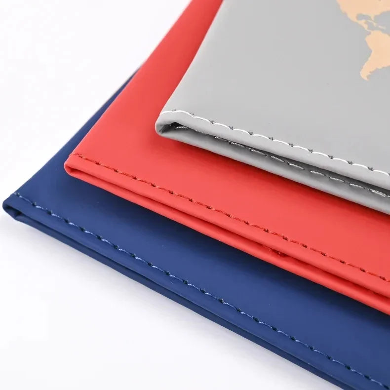Fashion Women Travel Passport Cover Holder Case ID Credit Card Holder Travel Accessories Map Passports Wallet Ticket Protective