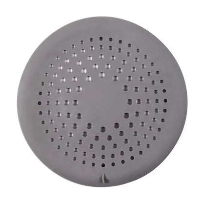 Shower Drain Hair Catcher Drain Cover Bathroom Tub with Suction Cup 5.9 Inches Silicone Sink Strainer Suit for Bathtub,