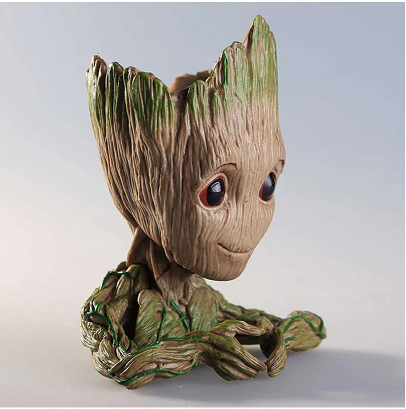 Modern Vases For Flowers Pot Groot Garden Pots Planters Anime Figurines Home Decoration Accessories Office Storage Pen Case