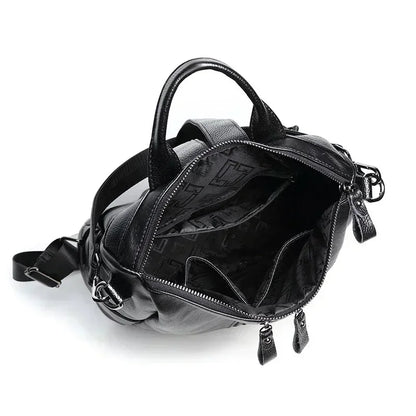 1/3Pcs Genuine Leather Backpack Women's Travel Bag Fashion Women's Fashion Bag Tide Casual Fashion Soft Leather Shoulder Bag