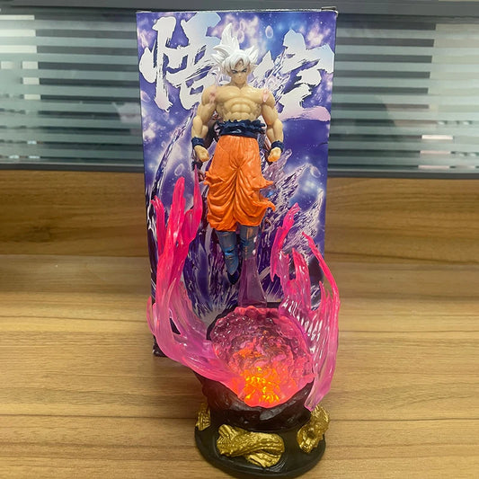 Dragon Ball Anime Figure 25cm Son Goku Ultra Instinct Super Saiyan Figurine Statue Pvc Statue Model Ornament Collection Toy Gift
