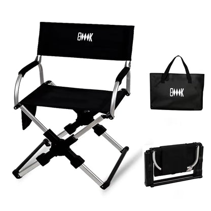 Outdoor Foldable Director's Chair Camping Beach Fishing Chair Aluminum Alloy Travel Hiking Picnic Seat Travel Furniture