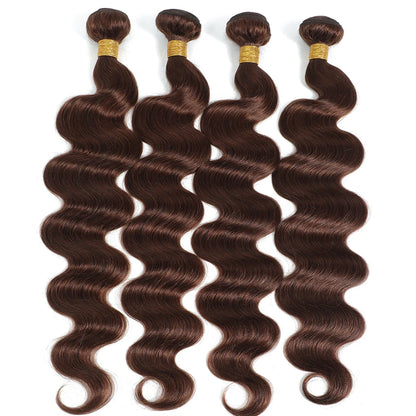 Hot Sale #4 Brown Body Wave Bundles 1/3/4 Brazilian Human Hair Weave Bundles Hair Extension Tissage Human Hair Bundles Remy Hair