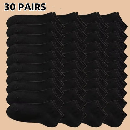10 Pairs Women/Men Boat Socks Invisible Low Cut Silicone Non-slip Summer No-show Ankle Socks Solid Color Casual Breathable