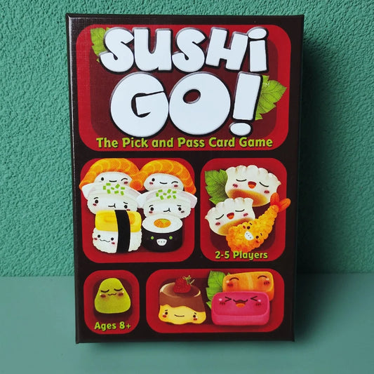 1 Box Sushi Go Family Gathering Board Game Card,Fun Card Game Party Interactive Card Game Creative Small Gift Holiday Accessory