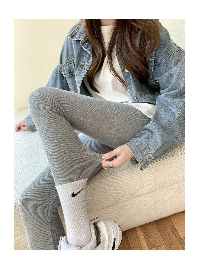 Ladies Winter Warm Thick Tights Thermal Leggings Fleece Lined Pants Skinny Long Johns Thermos Pantyhose Plus Size For Women