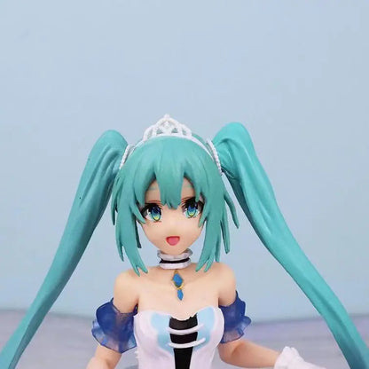 New Anime Miku Cute Kawaii Virtual Singer Miku Manga Statue Figurines Pvc Action Figure 15~25cm