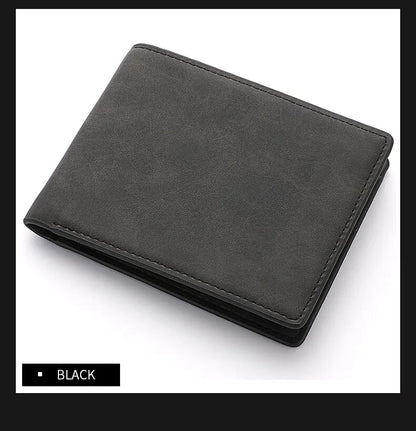 2025 New Wallet Men Short Dollar Clip Zipper Simple Soft Leather Lightweight