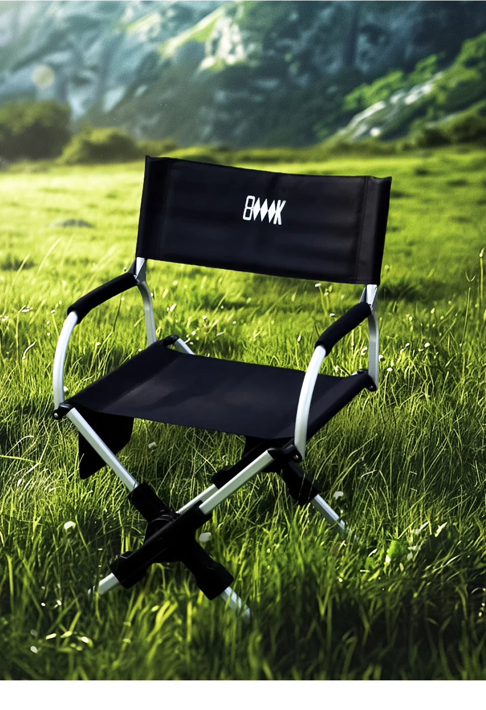 Outdoor Foldable Director's Chair Camping Beach Fishing Chair Aluminum Alloy Travel Hiking Picnic Seat Travel Furniture