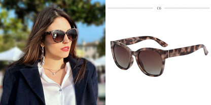 ZENOTTIC Original Thick Butterfly Frame Polarized Sunglasses for Women Chunky Uv400 Protection Shade Sun Glasses