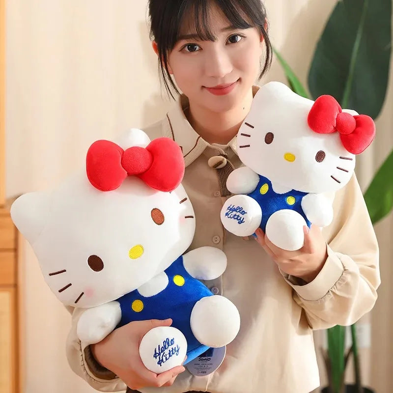 Hello Kitty Plush Toy Sanrio Plushie Doll Kawaii Hello Kitty Stuffed Animals Hello Kitty Cushion Sofa Pillow Home Decor Kid Gift